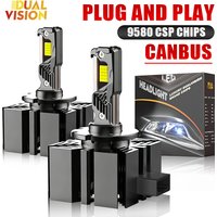 D1S D3S LED Car Headlight Bulb 800W 600000LM D1R D3R LED CANbus 6000K Car Lamps HID Xenon Upgrade Kit 1:1 Original Plug and Play