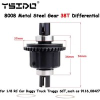 YSIDO 8008 Metal Steel Gear 38T Differential for ZD Racing 1/8 08421 08423 08427 9020 9021 9116 RC Car Upgrade Parts Accessories