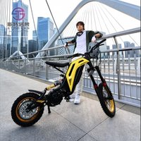 AliExpress ZUIMI Titaone Dirt E Bike 50KM/H Top Speed Full Suspension Electric Pit Bike Powerful Electric Motocross Motorcycle for Racing
