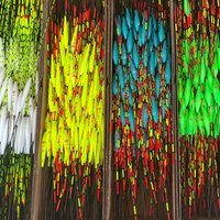 12/24 Mixed Floatspcs High-Visibility Fishing Float Set - Durable PC & ABS Material, Vibrant Colors