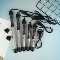 25-300W Submersible Fish Tank Water Heating Rod EU Plug Adjustable Temperature Thermostat Heater Rod Glass Aquarium Heater