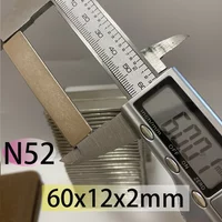 AliExpress NONE N52 60x12x2 60x10x5 Standard Size Bar Magnet Motor Cycle Generator Engine Search Customised Project Science Neodymium for Sale
