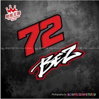 AliExpress Sticker Kingdom studio For GP 72 Marco Bezzecchi Helmet Decals Motorcycle Moto Bike Waterproof Sticker 27