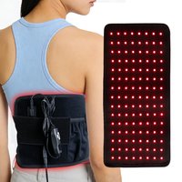 120 LEDs 850nm 660nm Red Light Hot Compress Phototherapy Relaxation Back Pain Relief Waist Massage Belt Body Shaping Weight Loss