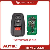 5PCS Autel IKEYTY8A4BL IKEYTY8A4AL Universal Smart Remote Key 3+1 Buttons For Toyota For Autel Smart Key For KM100 IM508 IM608