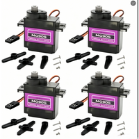 MG90S Metal Gear Servo 9g SG90 Upgrade 1/2/4/10/20/50PCS Mini Servo Motor For RC Helicopter Boat Car Arduino DIY Project
