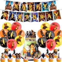 Boots Cat Birthday Party Decorations Includes Birthday Banner, Cupcake Topper and Balloons Perfect for Boots Cat Birthday