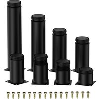 1 pièces 5-25 cm pieds de meubles en acier inoxydable pieds réglables en métal, pour pieds de Table d'armoire pieds de canapé pied de remplacement de meubles