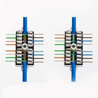 A33T-Cat6 Junction Box RJ45 Splices Connectors For Ethernet Networking Cable Connection