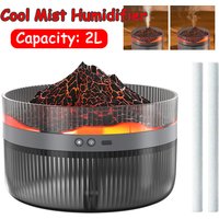 2L Air Humidifier Large Capacity Air Atomizer USB Home Office Essential Oil Diffuser Heavy Fog Aroma Humidifier Cool Mist Maker