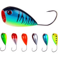 1Pcs/6pcs lot Popper Fishing Lure CrankFish Baits 8cm 13g Artificial Baits Croatian EGG Floating Hard Bait With Single Hook