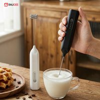 Wireless Milk Foamer Milk Frother Type-C Handheld Coffee Mixer Electric Egg Beater Mini Frother Cappuccino Milk Foam Machine