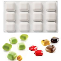 New Square Mousse Cake Mold 2024 Fat Bombs Chocolate Candy Caramel Silicone Mould Dessert Stone Pastry Baking Tool Ice Cube Tray
