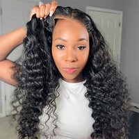 5x5 Curly Glueless Wigs Human Hair 13x6 Deep Wave Hd Lace Front Human Hair Wig 100% Brazilian Ready To Wear Water Wave Lace Wigs