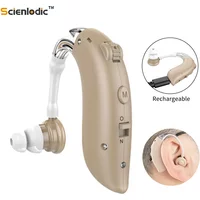 BTE Rechargeable Hearing Aids Ear Sound Amplifier Adjustable Sound Hearing Amplifier for Elderly Hearing Loss