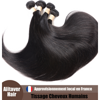 Lots de Cheveux Humains Bruts Indiens Lisses, Tissages Brésiliens, Vente de Déstockage, Tissage Cheveux Humains, 3/4 Pièces, 12-40 Pouces, Extensions de Cheveux Humains