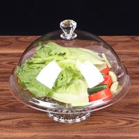 Cake Plate Bread Fruit Display Holder Creative Acrylic Tempered Plastic Food Cover Dust Cover Round Dish Cover Party Decoration
