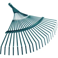 1Pc 22-tooth Garden Leaf Rake Grass Farming Rake Durable Iron Potting Garden Rake for Gardeners and Landscapers Reliable Tools