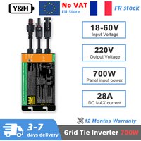 Y&H Grid Tie Inverter 300W 350W 500W 600W 700W MPPT Micro Inverter Solar PV Grid Tie System Eingang DC18V-60V Ausgang AC220V