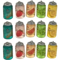 10Pcs Resin Luminous Fruit Drink Pendants Watermelon Strawberry Mango Grape for Jewelry Making