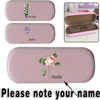 Customized Name PU Glasses Case Hard Shell Eyewear Organizer Lightweight Protective Cover Personalized Sunglasses Storage Box