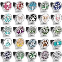 10PCS Wholesale Car Aromatherapy Diffuser Locket Pendant Car Air Freshener Perfume Diffuser Clip Vent Car Interior Accessories,