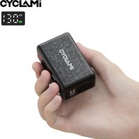 130 PSI CYCLAMI AM6 Automatyczna Pompka Powietrza Przenośna Kieszonkowa Elektryczna Pompka do Opon Wyświetlacz Ciśnienia Pompka do Opon Rowerów Górskich i Szosowych MTB FV AV