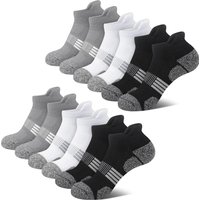 6 Pairs Men's Athletic Ankle Socks Breathable Mesh Cushioned Low Cut Sock Women for Running Training