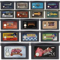 Classic GBA Game Cartridge Breath of Fire Kirby Sonic Advance Wars Golden Sun GBA SP Retro Video Game Collection Gift