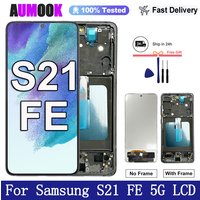 6.4''New AMOLED Display For Samsung Galaxy S21 FE 5G LCD Display Touch Screen Digitizer For Samsung S21 FE Display Replacement