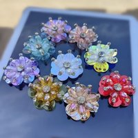 10PCS DIY handmade beaded sequined flower decorations, accessories for bags and clothing, embroidery patches