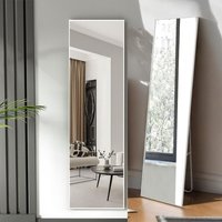 40x150cm Large Mirror Full Length Wall Mounted Standing Mirror Leaning Against Wall 3 in 1 with Metal Framed for Bedroom Living