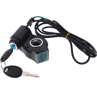 AliExpress NONE NEW Electric Bicycle Thumb Throttle Voltage Display Switch Power with Key Lock