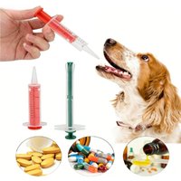 Dog Cat Pill Shooter Medicine Liquid Feeding Dispenser, Pet Silicone Soft Head Safe Gentle Design, For Dogs CatsPill Liquid Feed