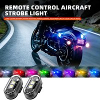 2/4 in 1 RGB Led Strobe Wireless Aircraft Airplane Warning Lights Remote Control USB Rechargeable Decorative Flash Light