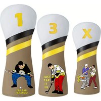 Funny Happy Gilmore Golf Club cover for Drivers Fairway Woods Hybrid Rescue and Mallet Blade Putter Funny golf club cover