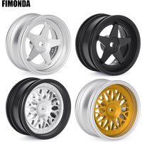 4Pcs Aluminum Wheel Hubs Rim 52*26mm Adjustable Offset for 1/10 RC Car HPI Tamiya TT01 TT02 Kyosho RedCat Sakura HSP Upgrade