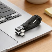Type-C Soft Flat Cable 240W 8K 60HZ USB4 Charging Cable 80Gbps Data Transfer FPC Data Cable 90 Degree Side Bend for Laptop Phone