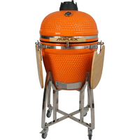 Ceramic Big Kamado big Joe 21Inch Charcoal Grill with Trolley-Outdoor BBQ