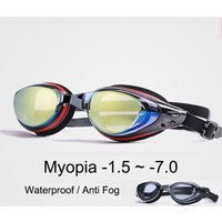 Plating Myopia Swim Goggles Men Women Professional Swimming Pool Water Sports Waterproof Glasses Anit Fog UV Shield Eyewear New