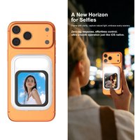 Selfie Monitor Screen Magnetic Phone Back Mirroring Rear Camera For Live Stream Vlogging Video Recording with Fill Light