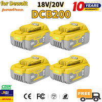 Für Dewalt 18V/20V 7000mAh DCB200 Lithium-Ersatzakku für DCB182 DCB184 DCB200 DCB180 DCB181 DCB182 DCB206 DCB201