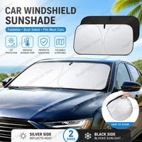 Foldable Car Windshield Sunshade UV & Heat Block Reflective Cover, Portable Auto Front Window Sun Shield for Most Vehicles