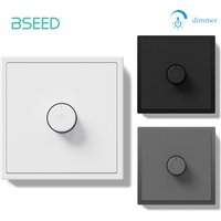 BSEED Light Dimmer Switch Rotary Knob Dimmer Switch Adjustable Brightness Controller Plastic Frame Button LED Bulb Dimmer Switch