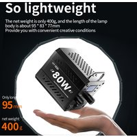 80W Dual color temperature fill light handheld COB photography light portable outdoor live shooting video light mini bowen mount