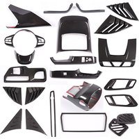 ABS Carbon Fiber For Toyota GR Supra A90 2019-2023 Center Console Control Panel Steering Wheel Window Glass Lifting Sticker