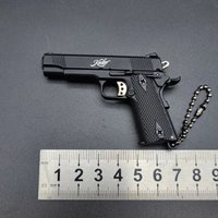 Mini Metal 1:3 Scale 1911 Model Keychain Pistol Toy Simulation Game Children's Gift