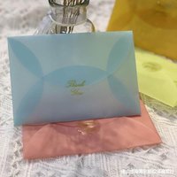 10pcs/batch color semi transparent sulfuric acid paper, butter paper, frosted envelope, pink red small envelope
