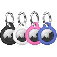 Cover for Apple Airtag Case with Keychain Hard PC Anti-scratch Sleeve for Keychain Luggage GPS tracker Accessories AirTag Holder