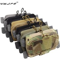 VULPO Tactical Vest Plate Carrier MOLLE Adapt Admin Panel Pouch Chest Expansion Sub Bag Utility Map Pouch Hunting Airsoft Vest